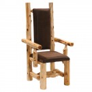 High Back Upholstered Log Arm Chair