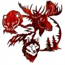 Land of the Midnight Sun Wildlife Metal Wall Art-DISCONTINUED