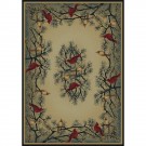 Cardinal in Pine Rug Collection