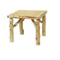 Cedar Log Square Table