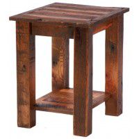 Barnwood End Table