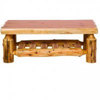 Rectangular Log Coffee Table