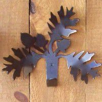 Oak Leaf and Acorn Single Hook