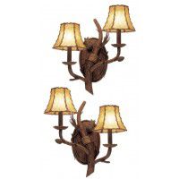 Ponderosa Pine Cone Sconces