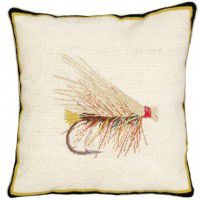 Caddis Fishing Fly Pillow