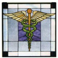 Physician Stained Glass Window