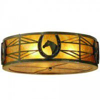 Horse In Horseshoe Ceiling Light