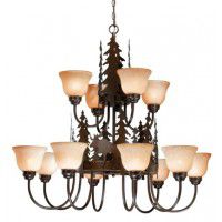 Yellowstone Moose 12 Light Chandelier