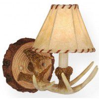 Lodge Antler Single Wall Lamp