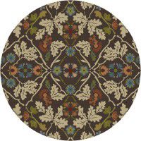 Infinity Oak Round Rug