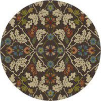 Infinity Oak Round Rug