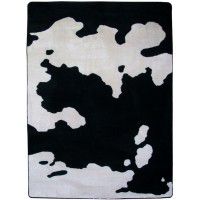Black and White Cowhide Area Rugs