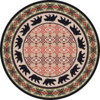 Cozy Bear Round Rug