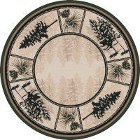 Stoic Pines Round Rug