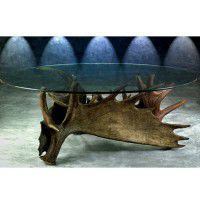 Moose Antler Tripod Coffee Table