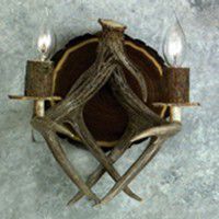 Whitetail Antler Sconce-Double