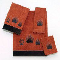 Paw Print Towels - Copper-DISCONTINUED