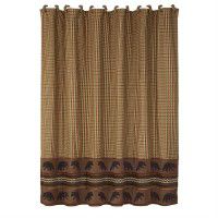 Bear Lifestyle Shower Curtain with 12- Shower Curtain Rings DISCONTINUED