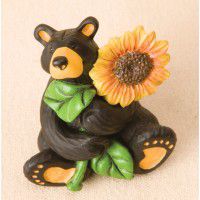 Sunflower Bear Mini Figurine