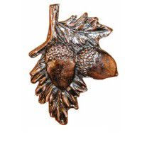 Antique Copper Acorn on Branch Knob