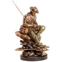 Bliss - Fly Fisherman Sculpture