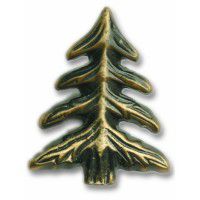 Antique Brass Small Pine Tree Knob