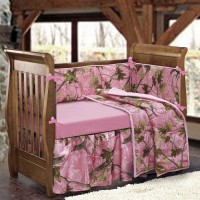 Pink Camo Crib Set-3pc