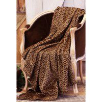 Plush Leopard Throw