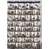 Rustic Montage Shower Curtain