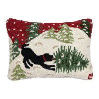 Dog and Tree Pillow