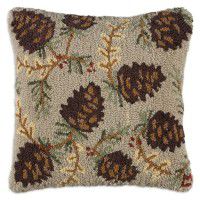 Northwoods Pine Cone Pillow 