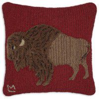 Plush Buffalo Pillow