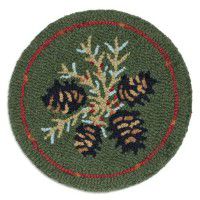 Diamond Pinecone Chair Pad - Set of 4