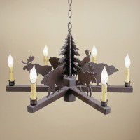 Bear &  Moose Chandelier