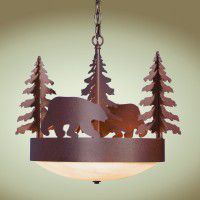 Scout Bear Chandelier