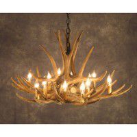 Grand Prairie 9 Antler Chandelier