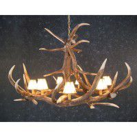 Yuma 6 Antler Chandelier