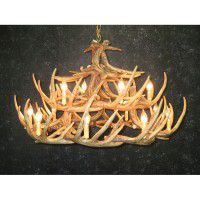 Woodland 24 Antler Chandelier