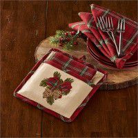 Highland Holiday Pocket Potholder Set