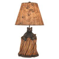 Bear in a Stump Table Lamp