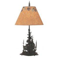 Wilderness Moose Table Lamp
