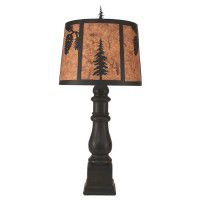 Fir Tree and Pine Table Lamp