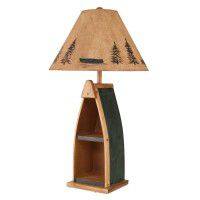 Green Canoe Table Lamp