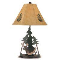Moose in Hammock Table Lamp