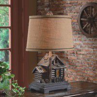Log Cabin Table Lamp DISCONTINUED