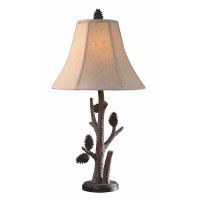 Rustic Table Lamps Bear Moose, Rustic Cabin Style Table Lamps