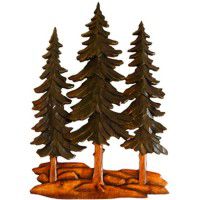 Pine Grove Carved Wood Wall Art 16 x 24