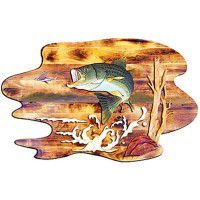 Hungry Bass Wood Wall Art