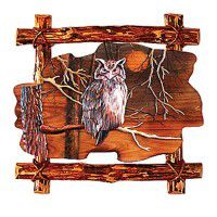 Night Watch Owl Wood Wall Art