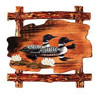 Lakeside Loons Wood Wall Art